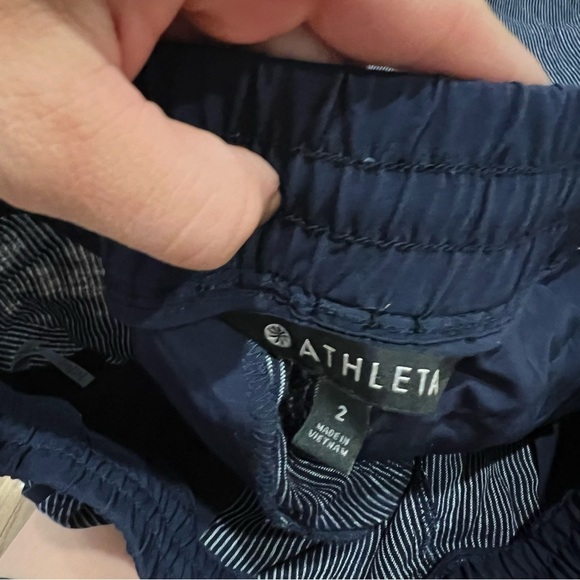 Athleta Stripe Bali Linen Ankle Pant - Picture 5 of 8